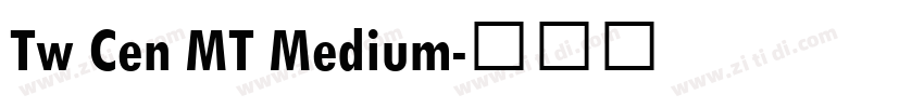 Tw Cen MT Medium字体转换